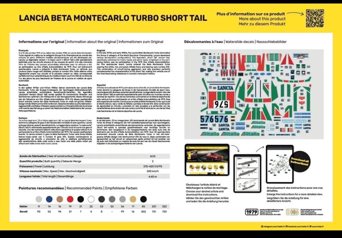 Lancia Beta Montecarlo Turbo Short Tail -  Alitalia - Giro d'Italia Automobilistico 1979