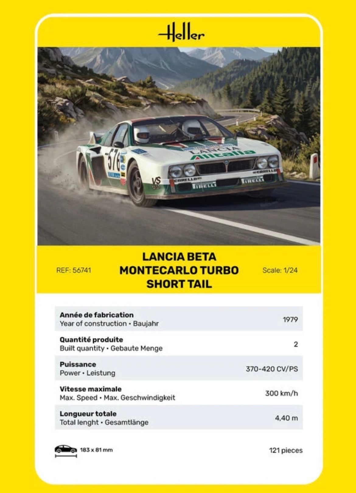 Lancia Beta Montecarlo Turbo Short Tail -  Alitalia - Giro d'Italia Automobilistico 1979