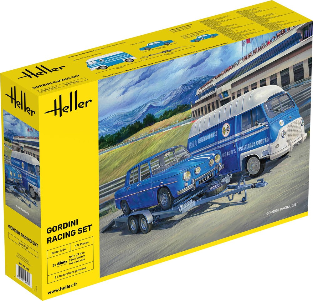 RENAULT ESTAFETTE AND RENAULT GORDINI R8 RACING TEAM SET AND TRAILER