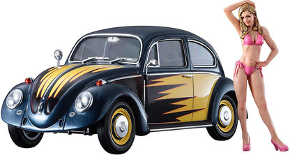 Volkswagen Beetle Type 1 (1966) Cal Look W/ Blond Girl's Figure