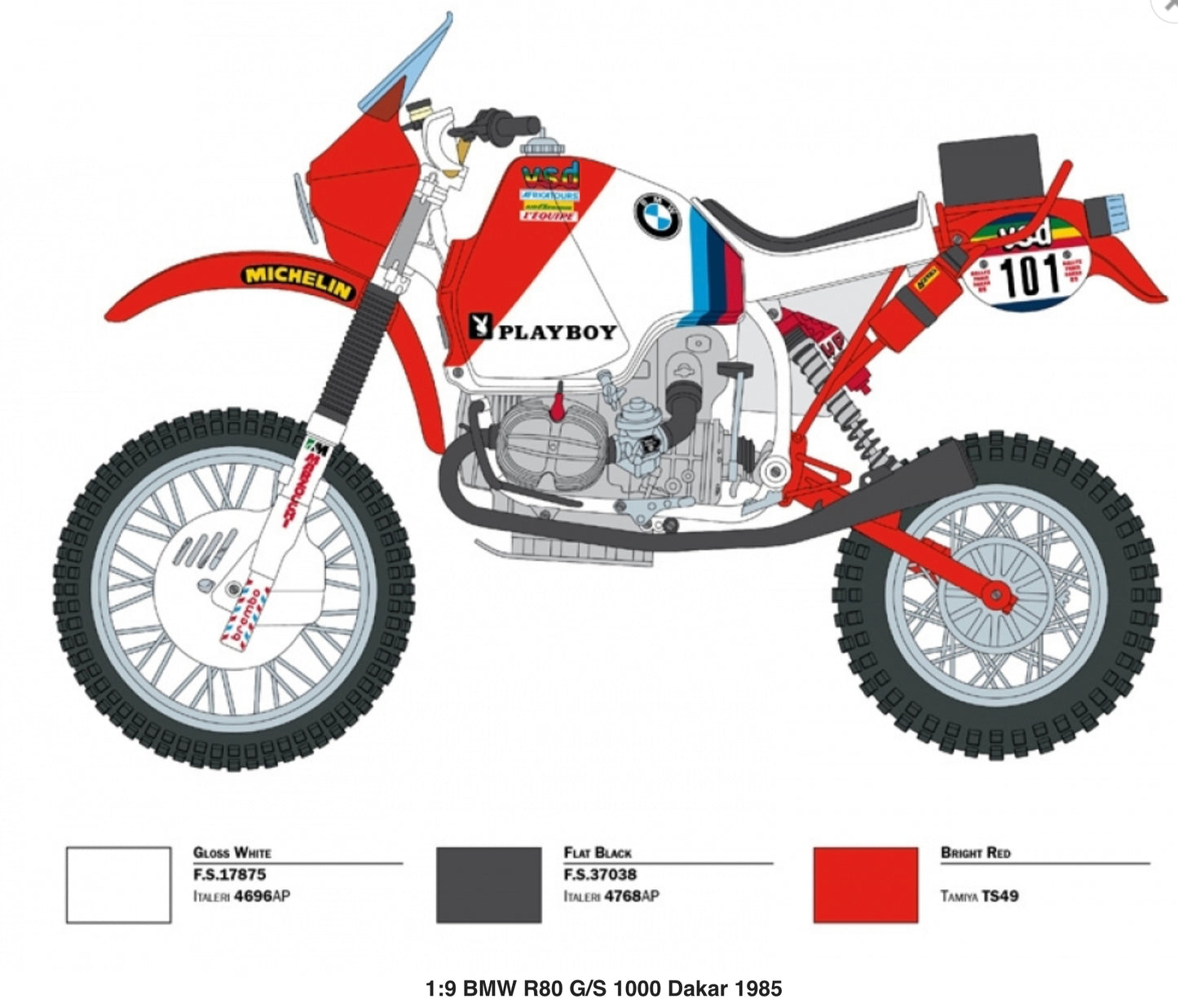 BMW R80 G/S 1000 - MARLBORO & PLAYBOY - RALLY DAKAR 1985