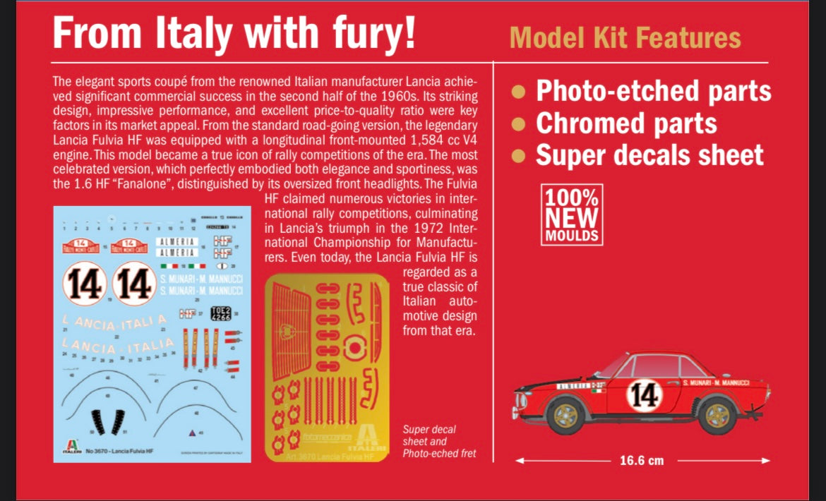 Lancia Fulvia HF - Monte Carlo Rally 1972