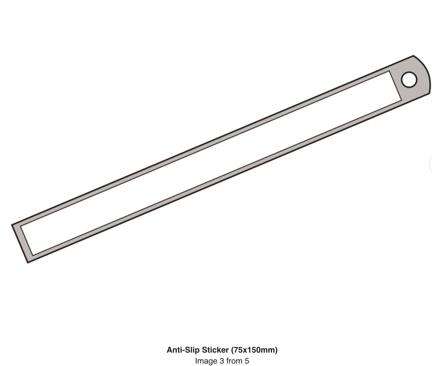 ANTI-SLIP STICKER (75X150MM)