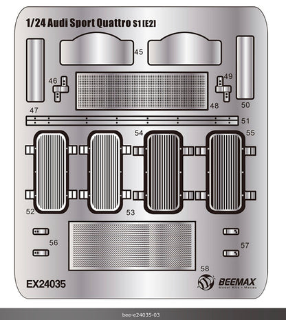 Detail Set Up Audi Sport Quattro E2 GR. B - Rally Monte Carlo 1986