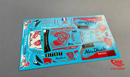 Decal Set Citroen DS3 WRC – Rallye Monte Carlo 2016