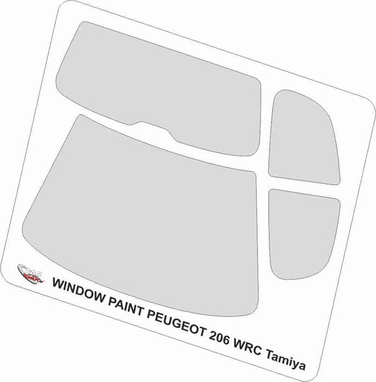 Windows Paint Masks Peugeot 206 WRC Tamiya