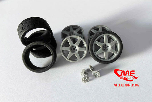 Set of Speedline 18” Pirelli Tires – Subaru Impreza WRX – HASEGAWA