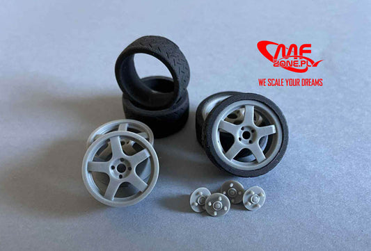 Set of Enkei Tarmac Michelin Tires – Lancer EVO – HASEGAWA