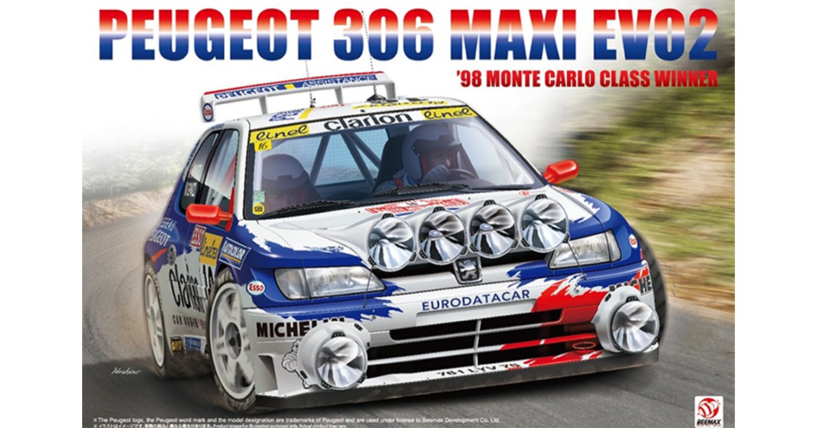 PEUGEOT 306 MAXI EVO 2 - RALLY MONTE CARLO 1998 – DModelkits