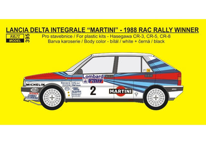 TRANSKIT LANCIA DELTA HF INTEGRALE - MARTINI - LOMBARD RAC RALLY 1988