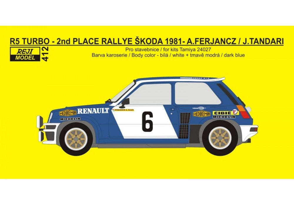 Transkit Renault 5 Turbo Medikemia, Volan - Skoda Rally 1981 and 1982 ...