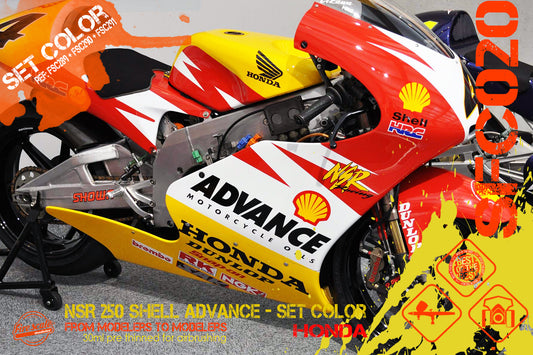 NSR 250 Shell Advance Honda Set Colors