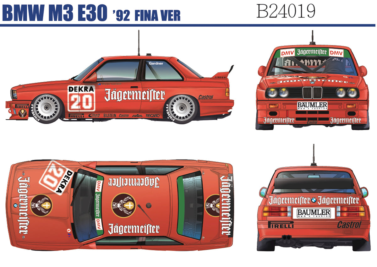 BMW M3 E30 Sport Evolution II Fina & Jagermeister - DTM - 1992