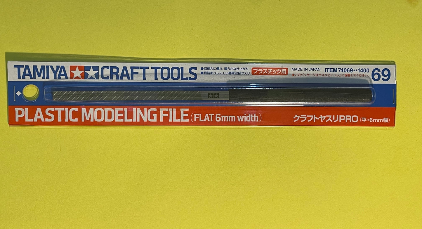 Model Kit File PLASTIC MODELING FILE - FLAT 6MM WIDTH – DModelkits