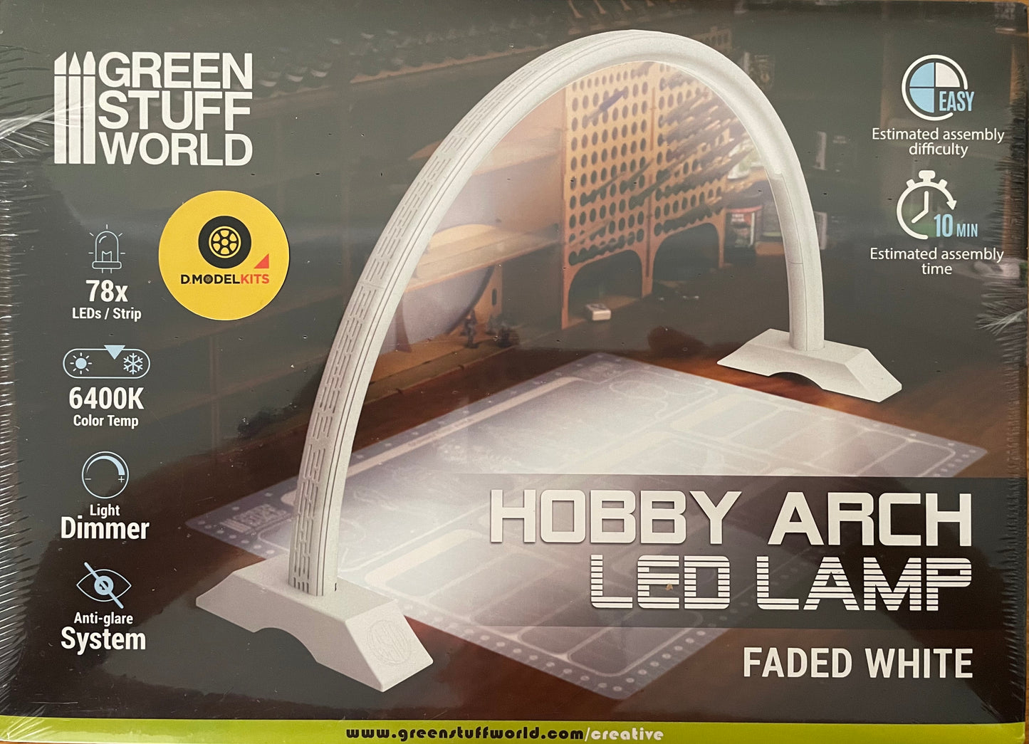 HOBBY ARCH LED LAMP - FADED WHITE