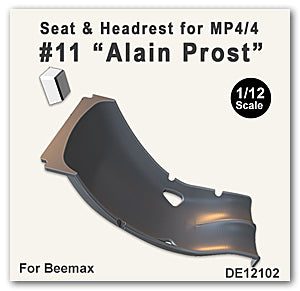 1/12 Seat & Headrest for MP4/4 #11 "Alain Prost" (Beemax)