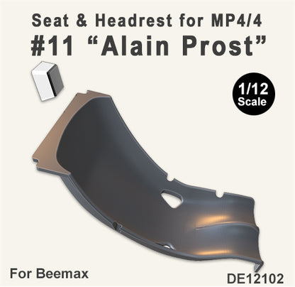 1/12 Seat & Headrest for MP4/4 #11 "Alain Prost" (Beemax)