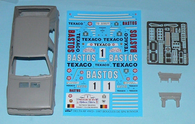 TRANSKIT LANCIA DELTA HF INTEGRALE 4WD - BASTOS TEXACO - BOUCLES SPA 1987