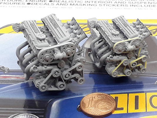 MOTEUR COMPLET POUR 131 ABARTH TAMIYA KIT 1/20