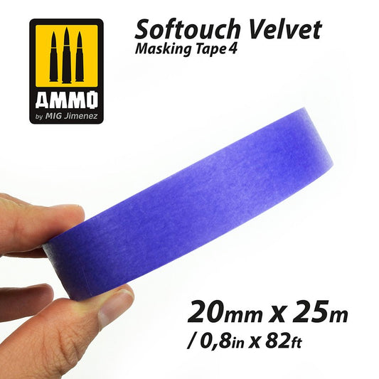 Softouch Velvet Masking Tape 4 (20mm x 25M) 