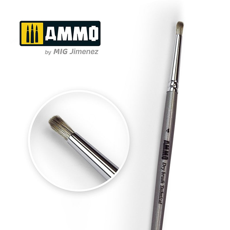 4 AMMO Drybrush Technical Brush