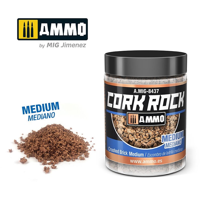 CREATE CORK Crushed Brick Medium (Jar 100mL)