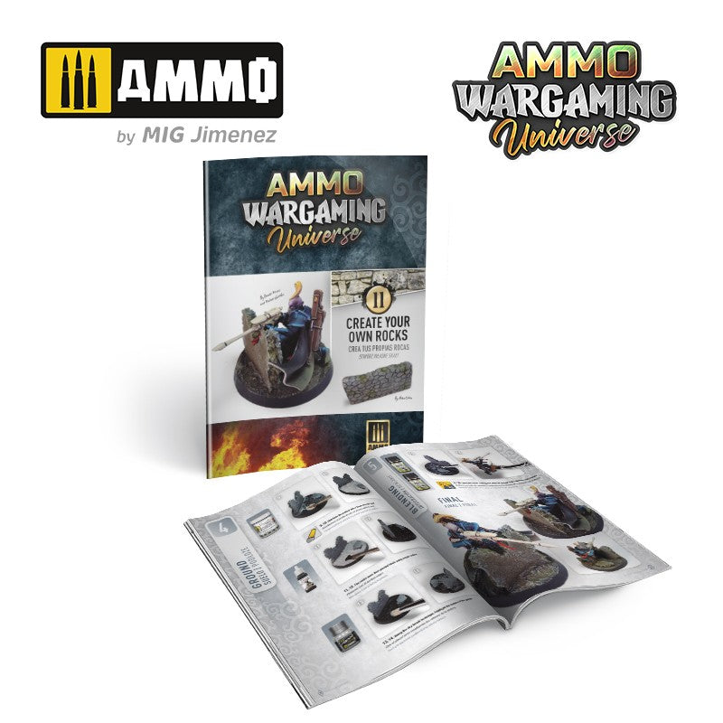 AMMO WARGAMING UNIVERSE Book 11 – Create your own Rocks (Multilingual Book)