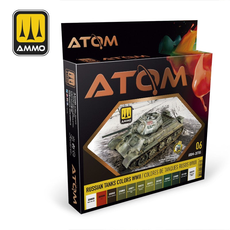 ATOM Russian Tanks ColorsS WWII Set