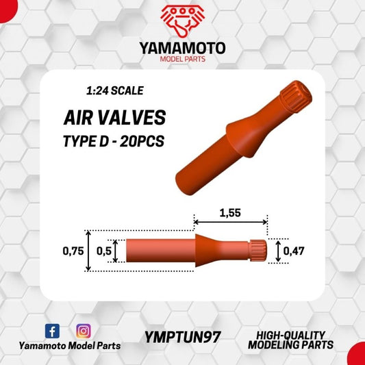 Air valves type D - 20pcs