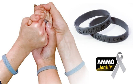 AMMO for Life: Cancer Research Donation Bracelet SMALL