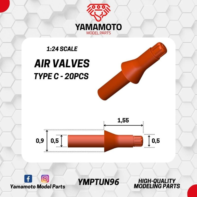 Air valves type C - 20pcs