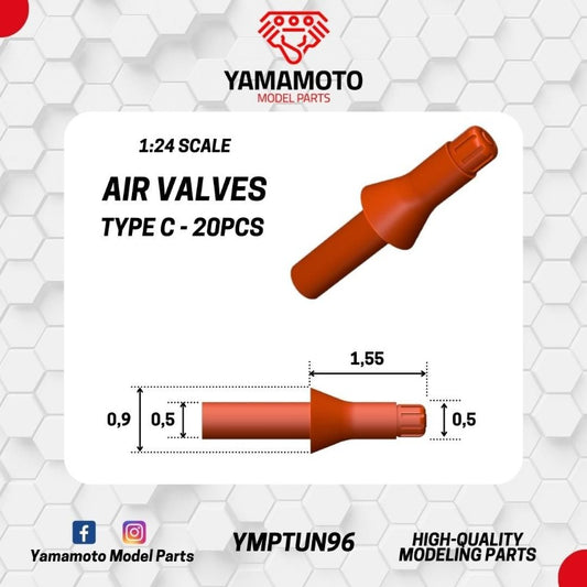 Air valves type C - 20pcs