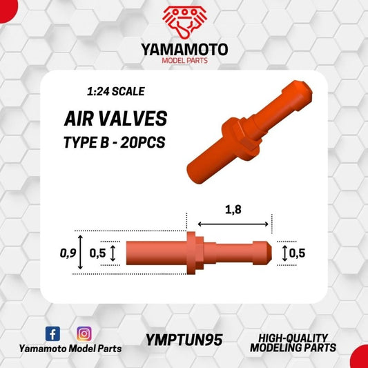 Air valves type B - 20pcs
