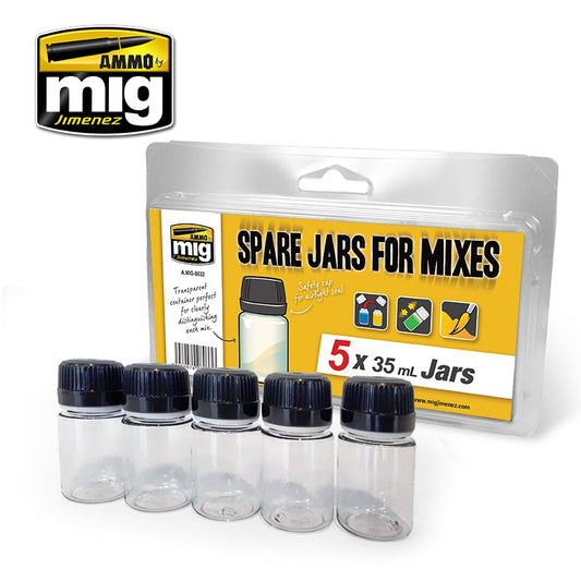 Spare Big Jars for Mixes (5 x 35mL jars)