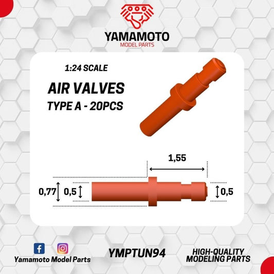 Air valves type A - 20pcs