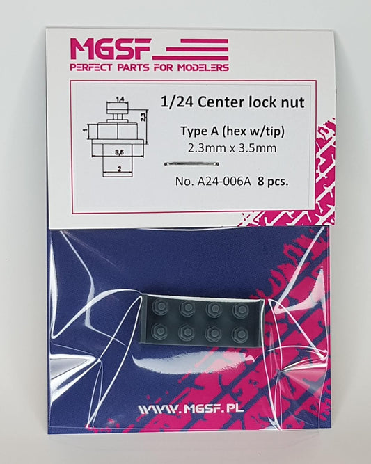 CENTER LOCK NUT - TYPE A TIP HEX