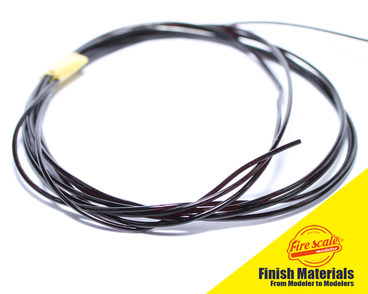 Cable Tubing Black Rubber Gloss 0.8