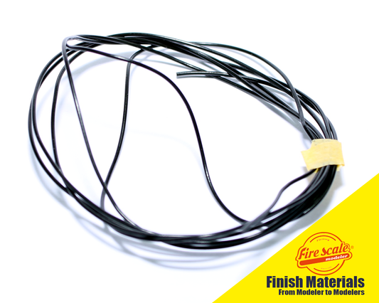 Cable Wire Black Rubber 0.8