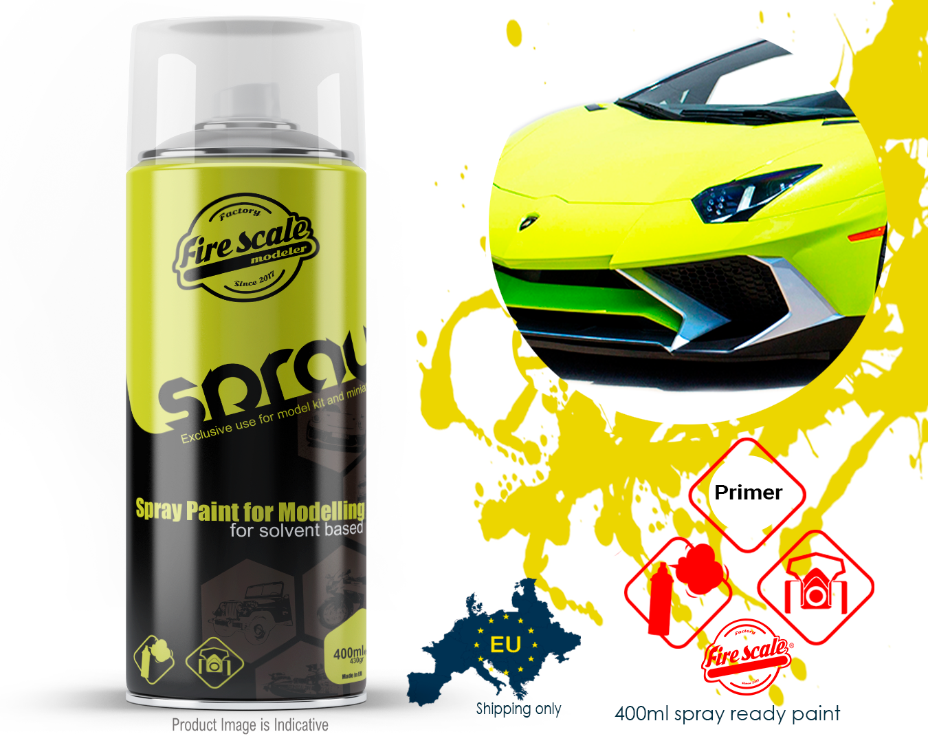 Fluo Yellow 400ml