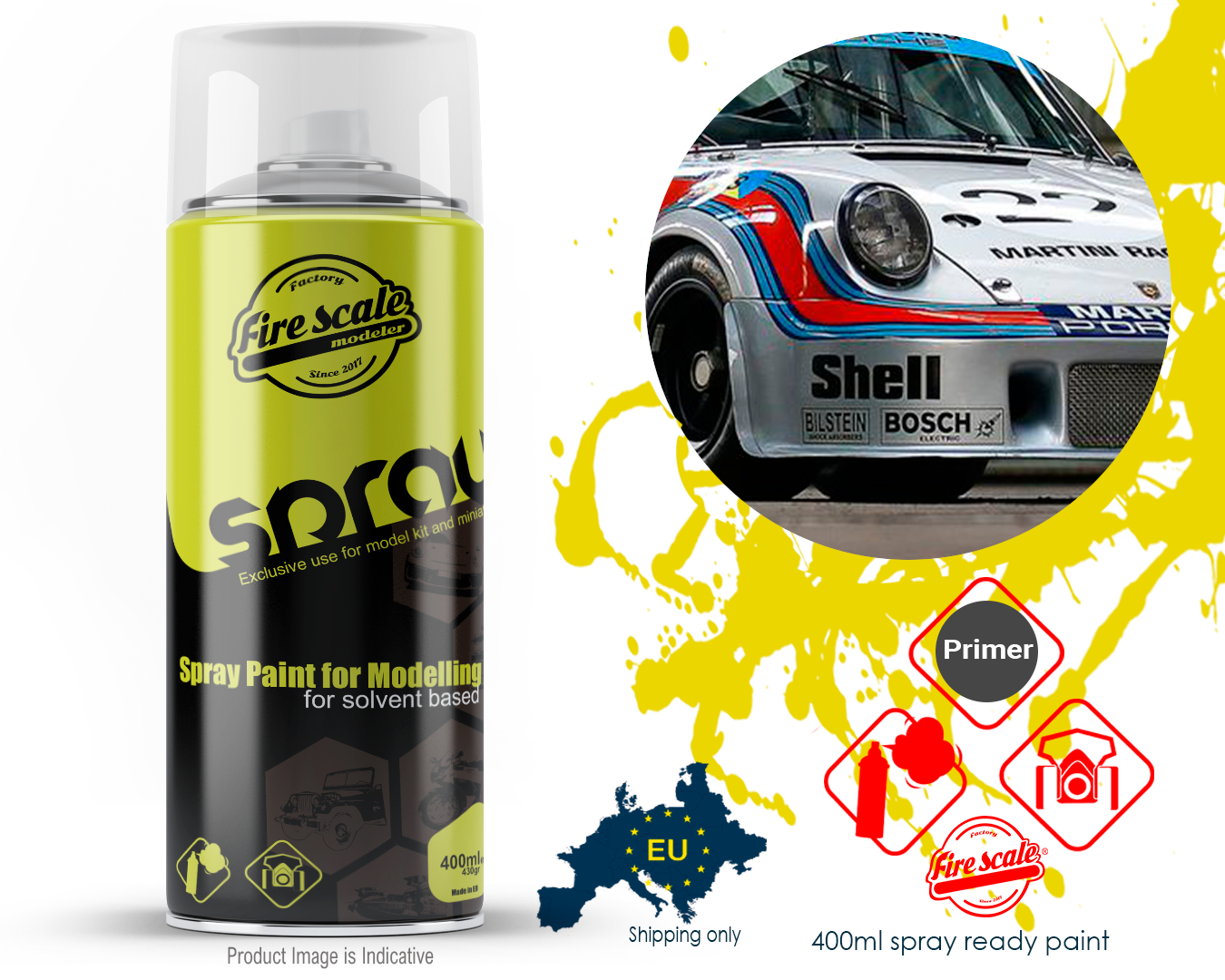 Satin Silver Porsche 911 RSR 400ml