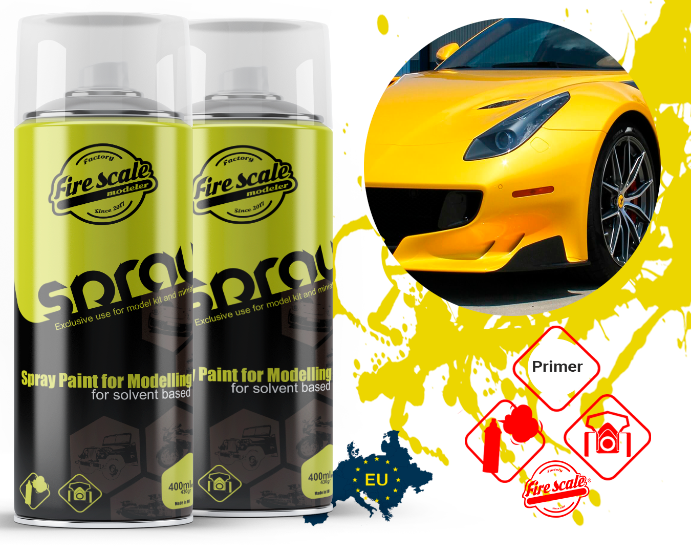 Giallo Triplo Strato Ferrari 400ml