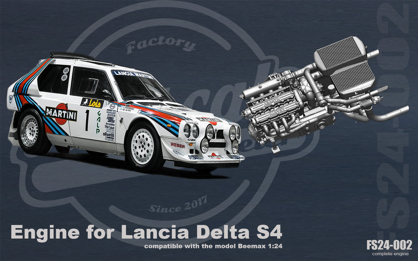 Lancia Delta S4 Engine - 1:24
