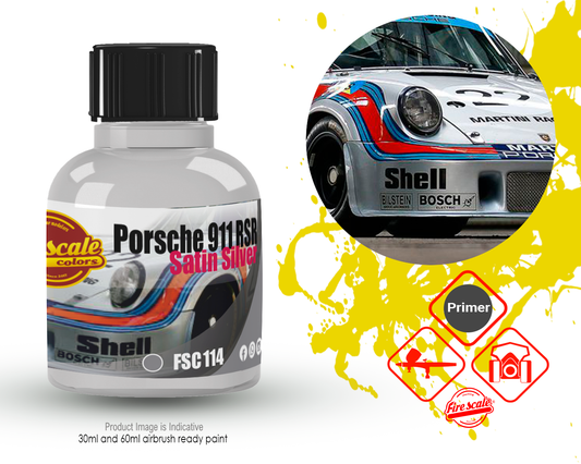 Satin Silver Porsche 911 RSR