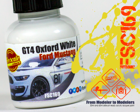 GT4 Oxford White Ford Mustang