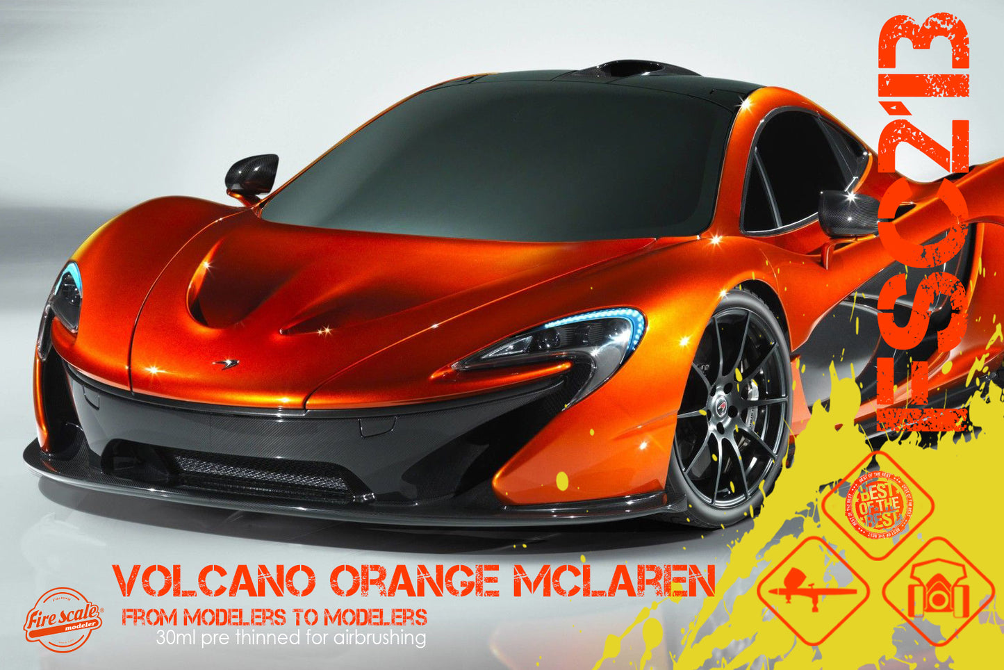 Volcano Orange Mclaren + Base colors