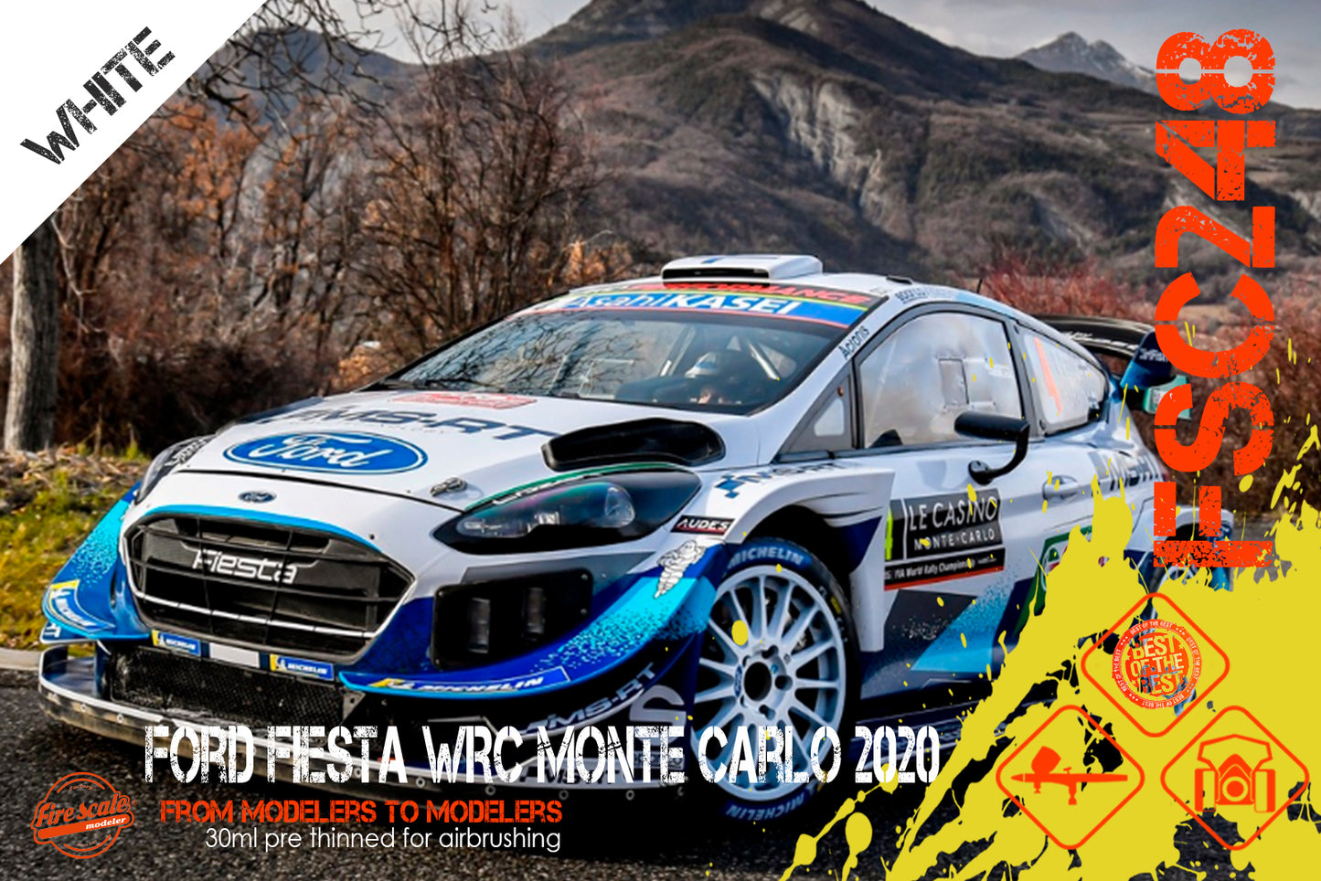Ford Fiesta WRC Monte Carlo 2020 - White