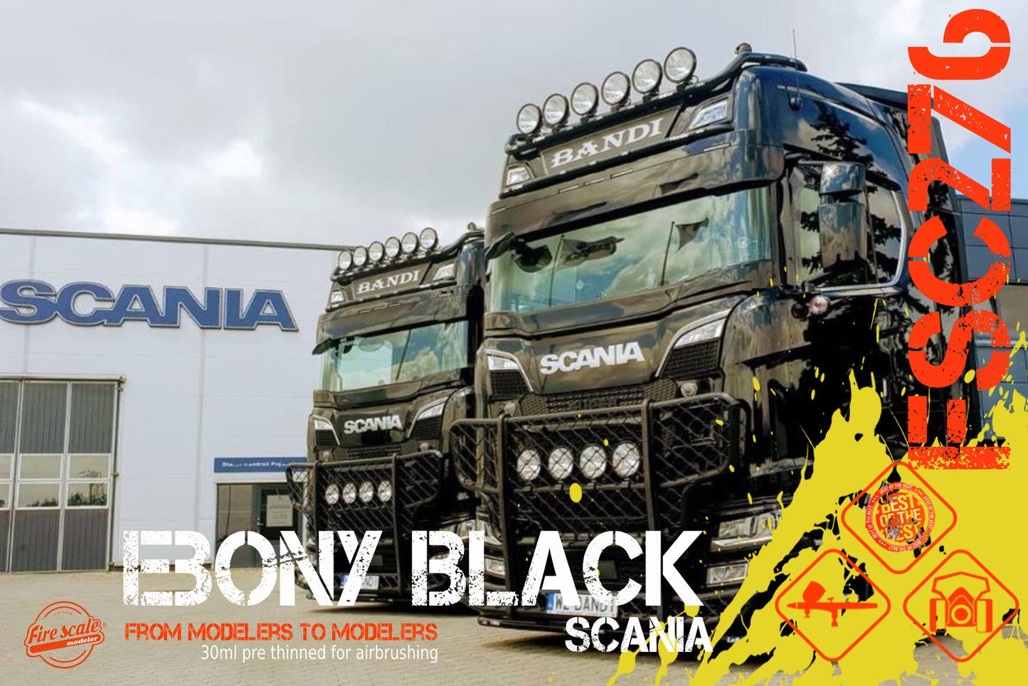 Ebony Black Scania