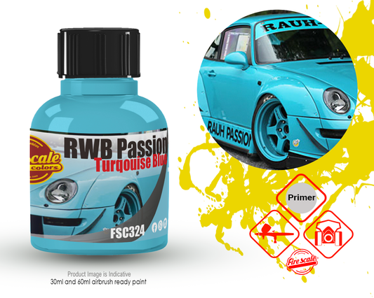 Porsche 993 RWB Passion Turqouise Blue