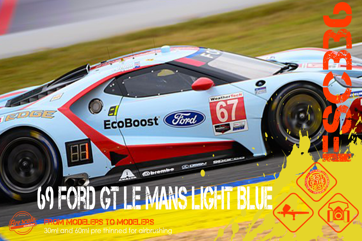 69 Ford GT Le Mans Light Blue
