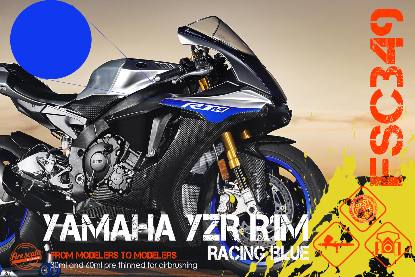 Yamaha YZR R1M Racing Blue